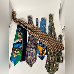 Vintage Disney and looney toons ties